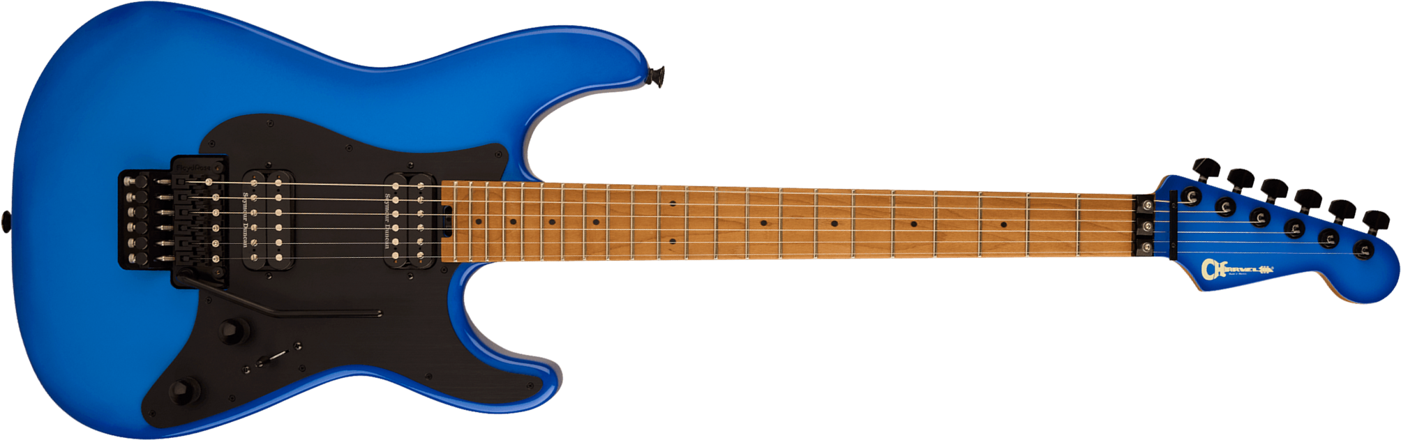 Charvel So-cal Style 1 Hh Fr Pro-mod Plus 2h Seymour Duncan Mn - Blue Burst - E-Gitarre in Str-Form - Main picture