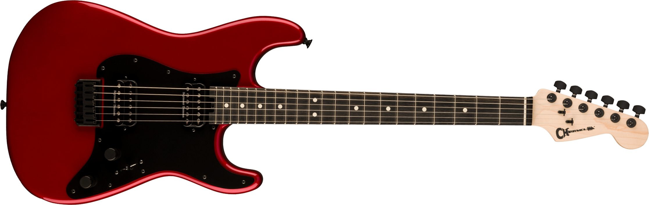 Charvel So-cal Style 1 Hh Ht E Pro-mod 2h Seymour Duncan Eb - Candy Apple Red - E-Gitarre in Str-Form - Main picture