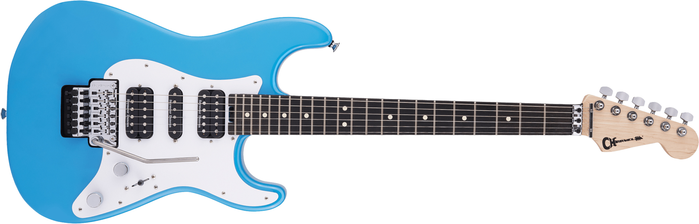 Charvel So-cal Style 1 Hsh Fr E Pro-mod Seymour Duncan Eb - Robbin's Egg Blue - E-Gitarre in Str-Form - Main picture