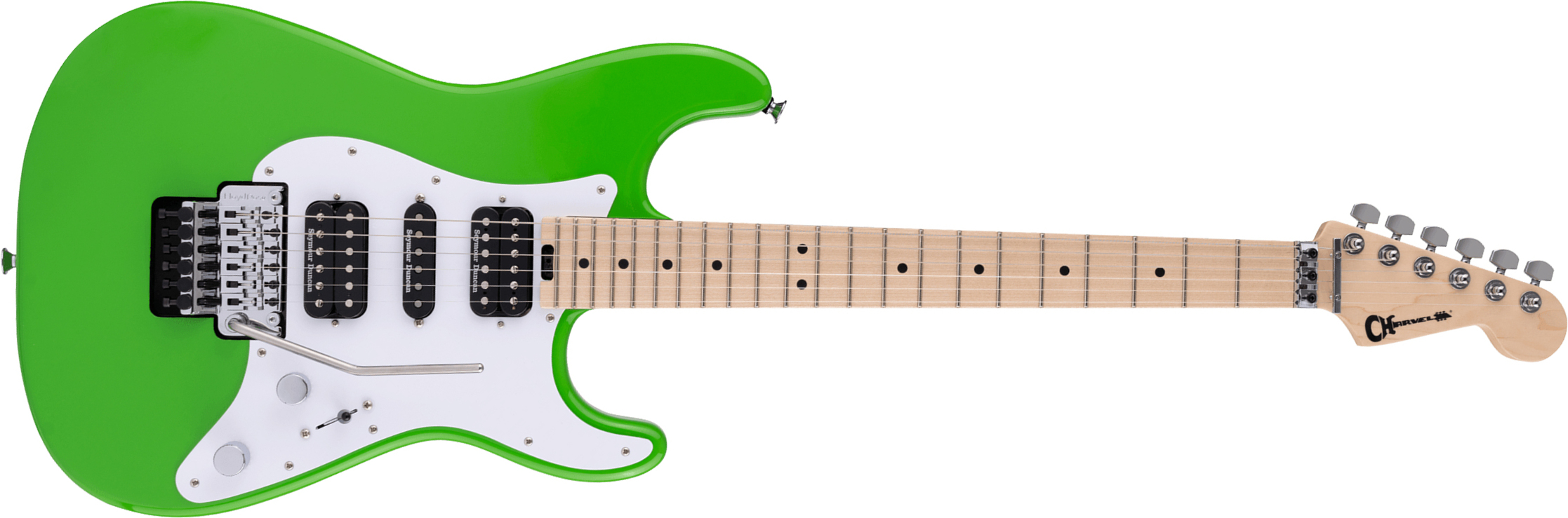 Charvel So-cal Style 1 Hsh  Fr M Pro-mod Seymour Duncan Mn - Slime Green - E-Gitarre in Str-Form - Main picture