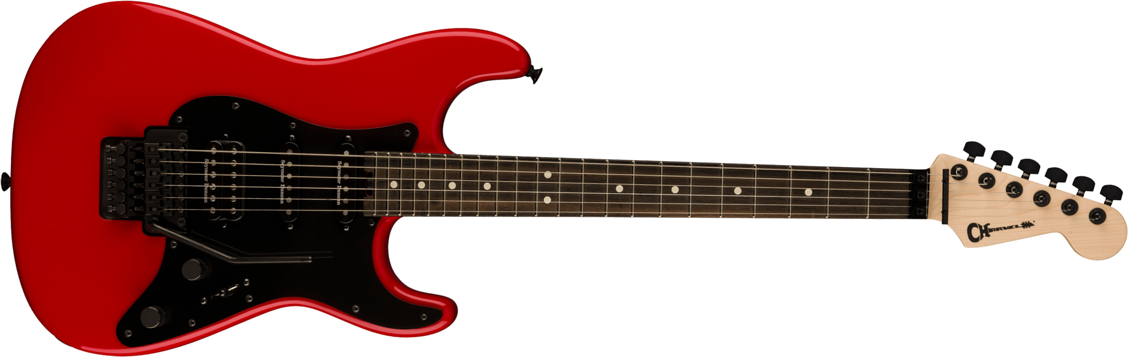 Charvel So-cal Style 1 Hss Fr E Pro-mod Seymour Duncan Eb - Ferrari Red - E-Gitarre in Str-Form - Main picture