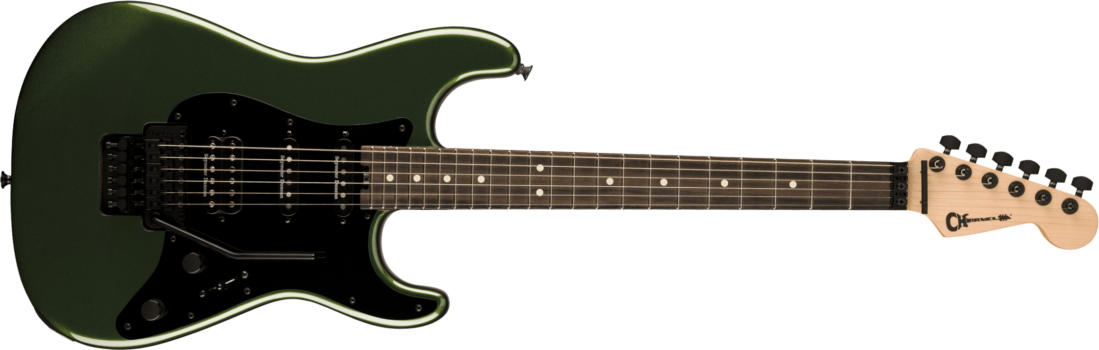 Charvel So-cal Style 1 Hss Fr E Pro-mod Seymour Duncan Eb - Lambo Green - E-Gitarre in Str-Form - Main picture