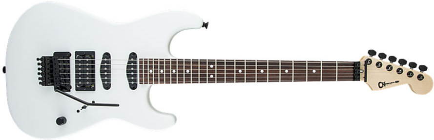 Charvel Usa Select San Dimas Style 1 Hss Fr Rw - Snow Blind Satin - E-Gitarre in Str-Form - Main picture