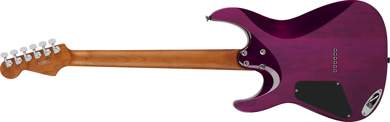 Charvel Dinky Dk24 Hh Ht Eb Qm Pro-mod Plus 2h Ht Eb - Violet Radiance - E-Gitarre in Str-Form - Variation 1