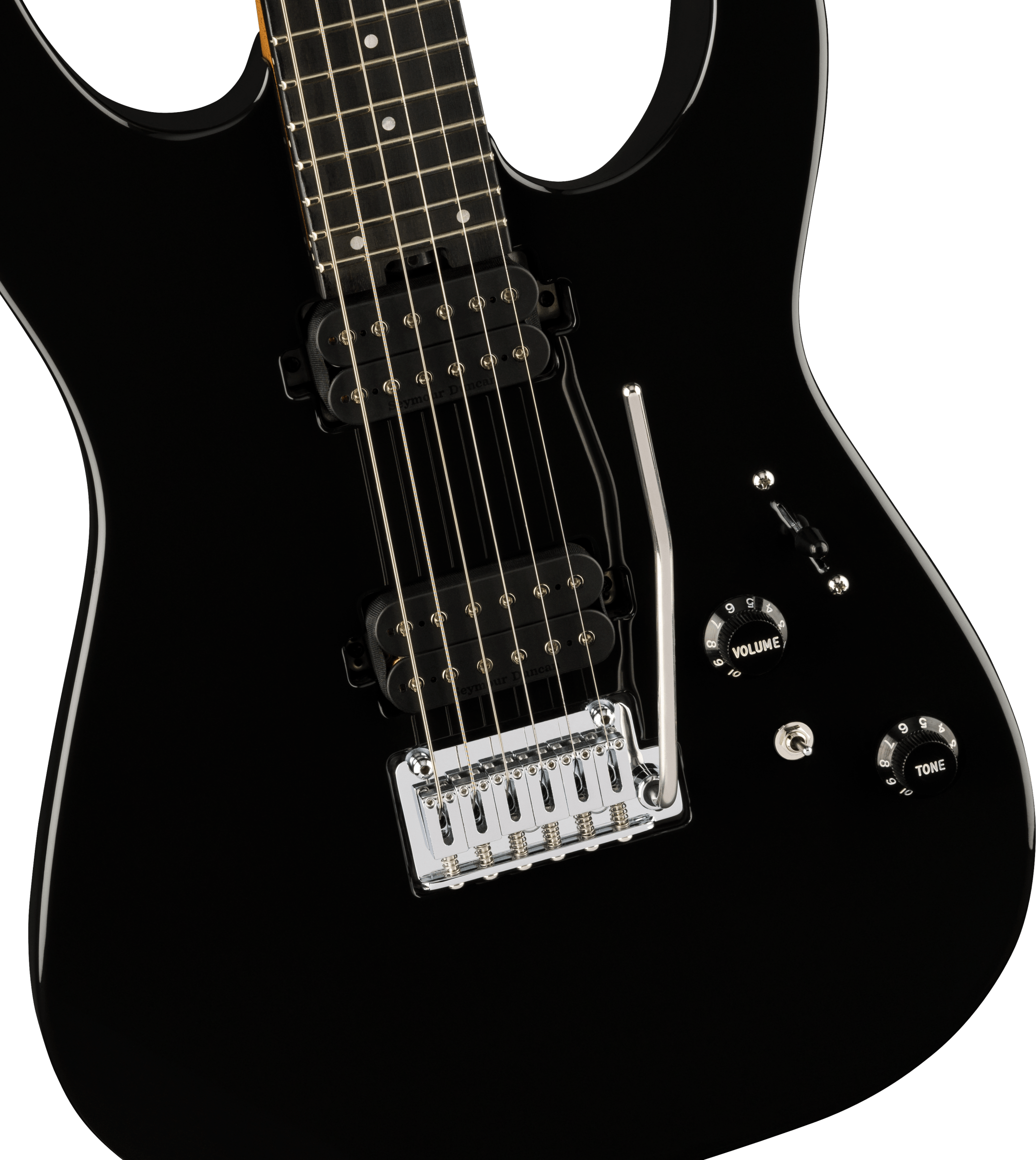 Charvel Dk24 Pro-mod 2pt Hh Eb - Gloss Black - E-Gitarre in Str-Form - Variation 2