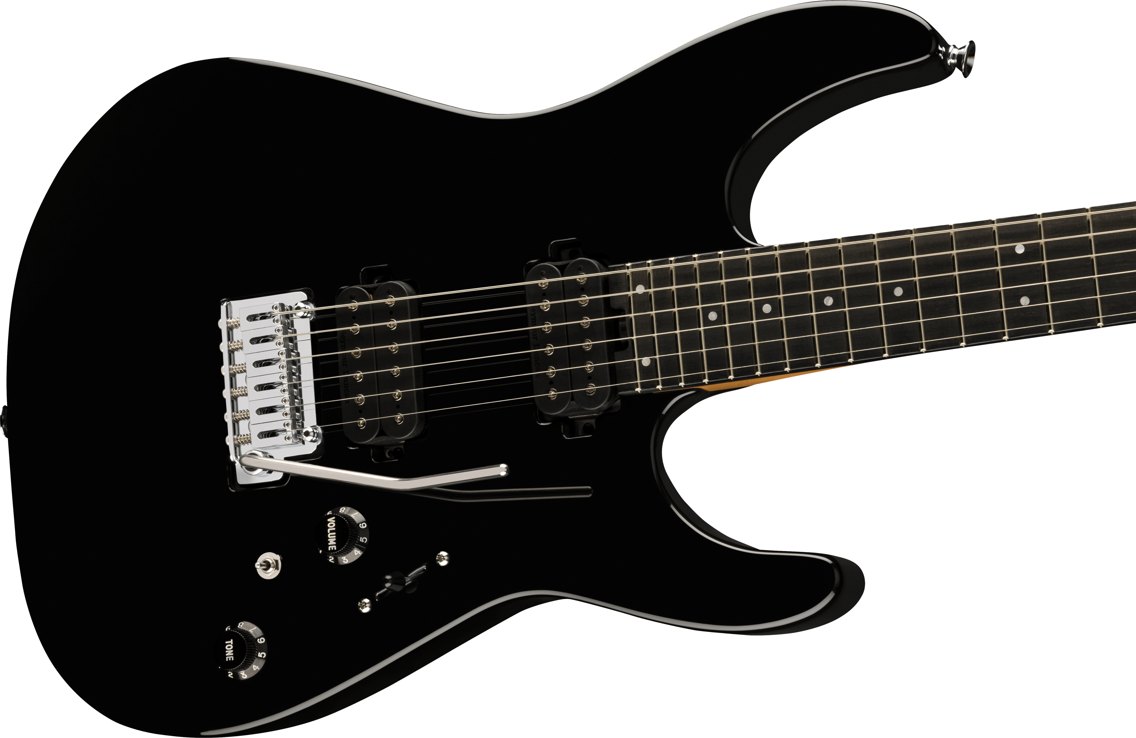 Charvel Dk24 Pro-mod 2pt Hh Eb - Gloss Black - E-Gitarre in Str-Form - Variation 3