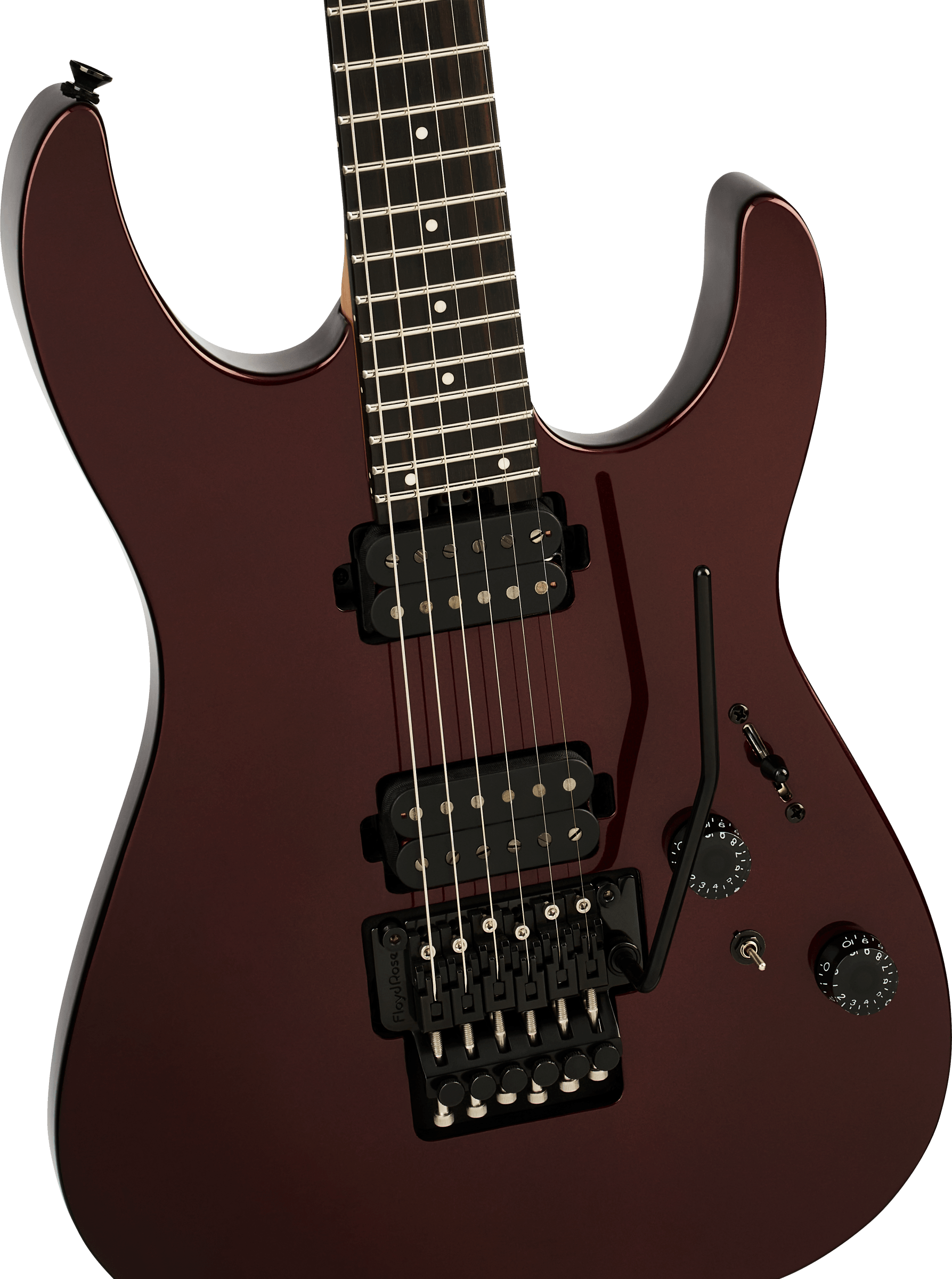 Charvel Dk24 Pro Mod Dinky Plus Hh Fr Eb - Crimson Eclipse - E-Gitarre in Str-Form - Variation 2