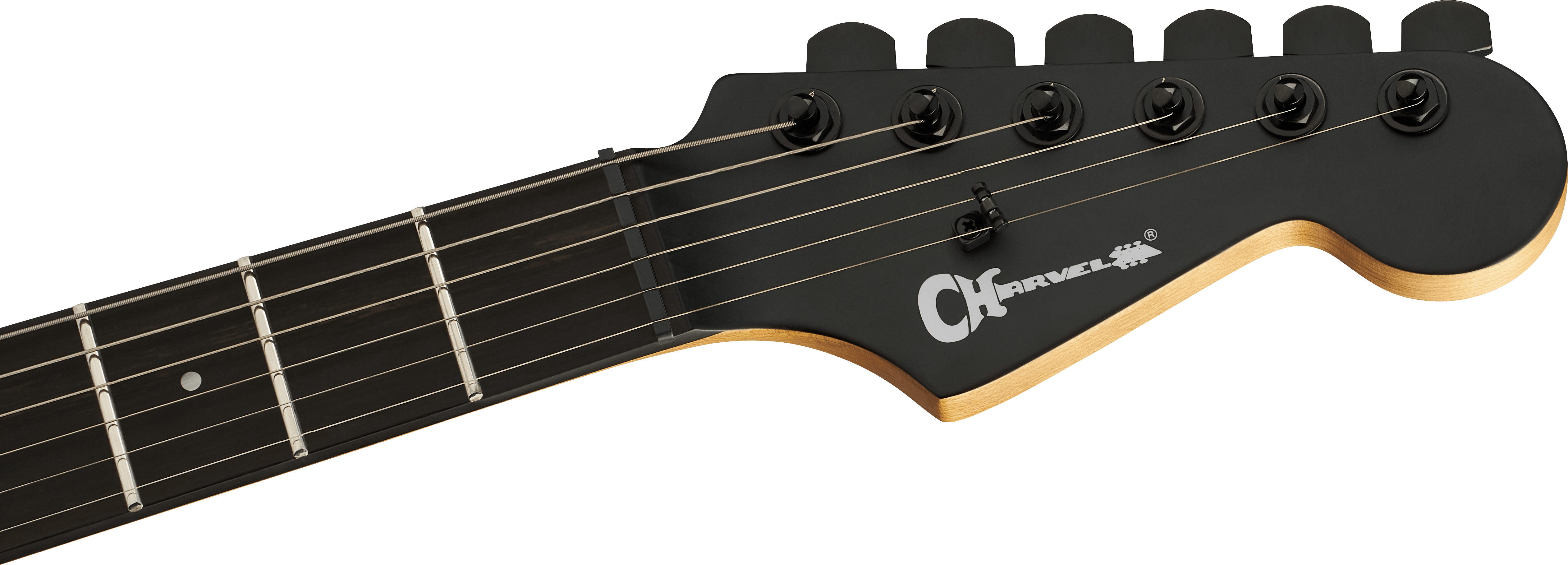 Charvel Dk24 Pro Mod Dinky Qm Plus Ht Hh Eb - Black Ash - E-Gitarre in Str-Form - Variation 4