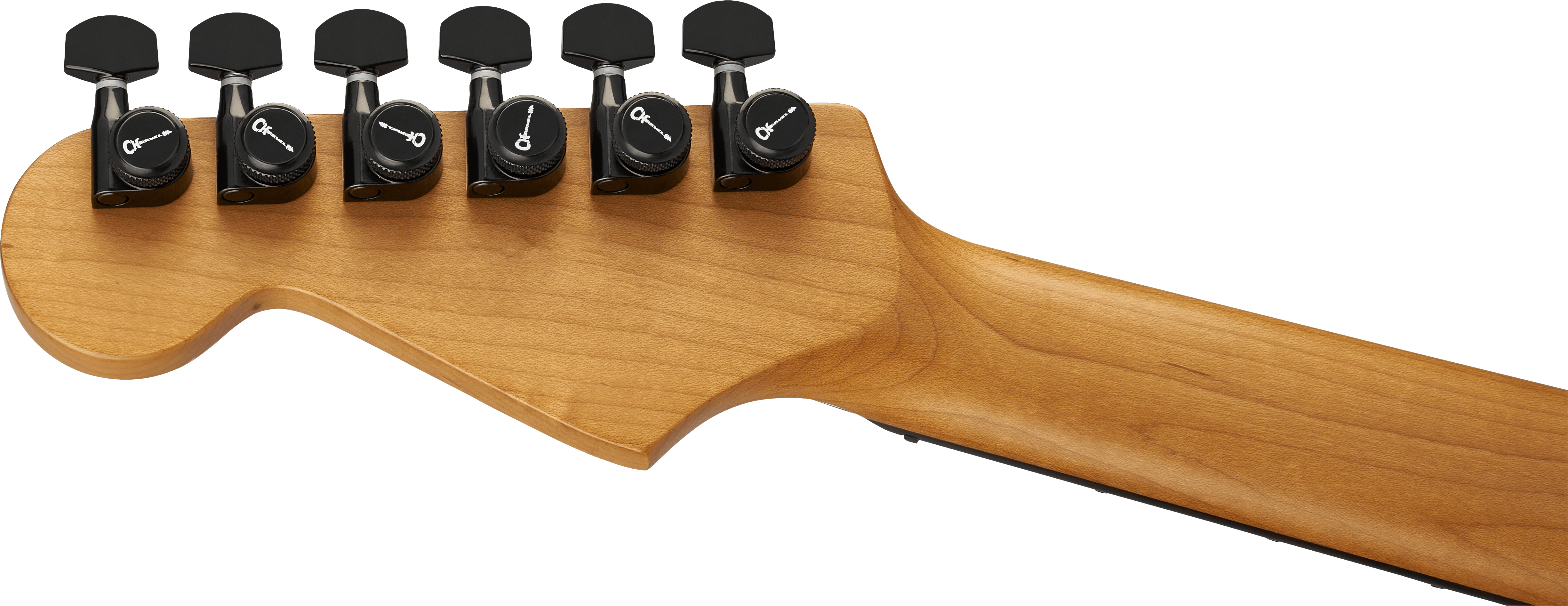 Charvel Dk24 Pro Mod Dinky Qm Plus Ht Hh Eb - Creme White - E-Gitarre in Str-Form - Variation 5