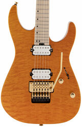 E-gitarre in str-form Charvel Pro-Mod DK24 HH FR M Mahogany with Quilt Maple - Dark amber