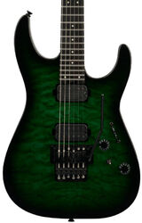 E-gitarre in str-form Charvel DK24 Pro Mod Dinky QM Plus - Cloaked Emerald Green