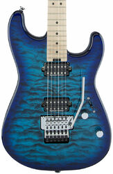 E-gitarre in str-form Charvel Pro-Mod San Dimas Style 1 HH FR M QM - Chlorine burst