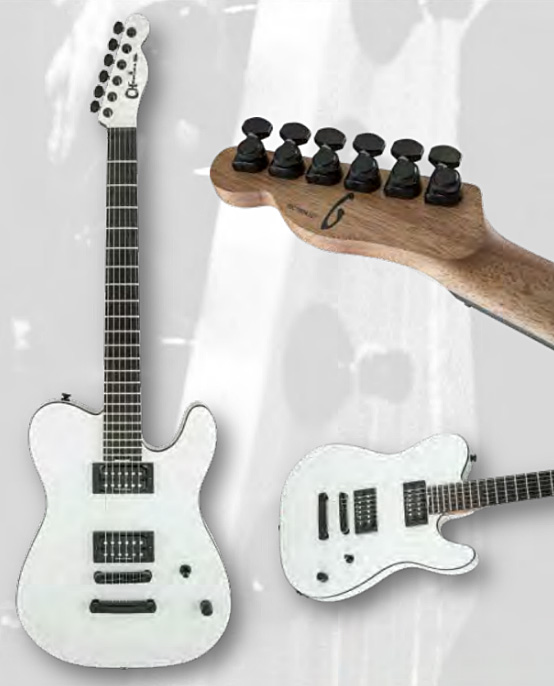 Charvel Joe Duplantier Pro-mod Style 2 Signature - Satin White - E-Gitarre in Teleform - Variation 2