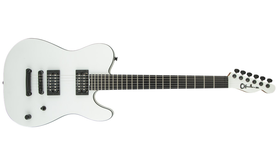 Charvel Joe Duplantier Pro-mod Style 2 Signature - Satin White - E-Gitarre in Teleform - Variation 3