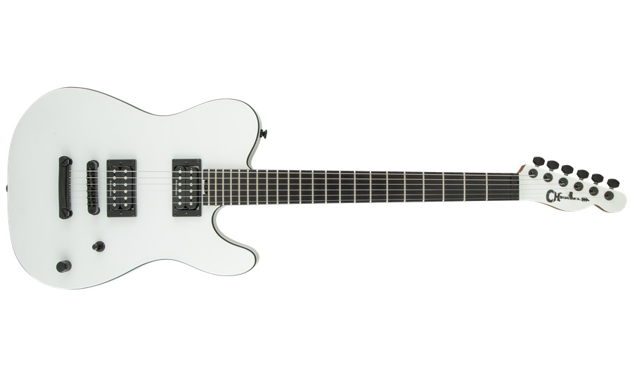 Charvel Joe Duplantier Pro-mod Style 2 Signature - Satin White - E-Gitarre in Teleform - Variation 3