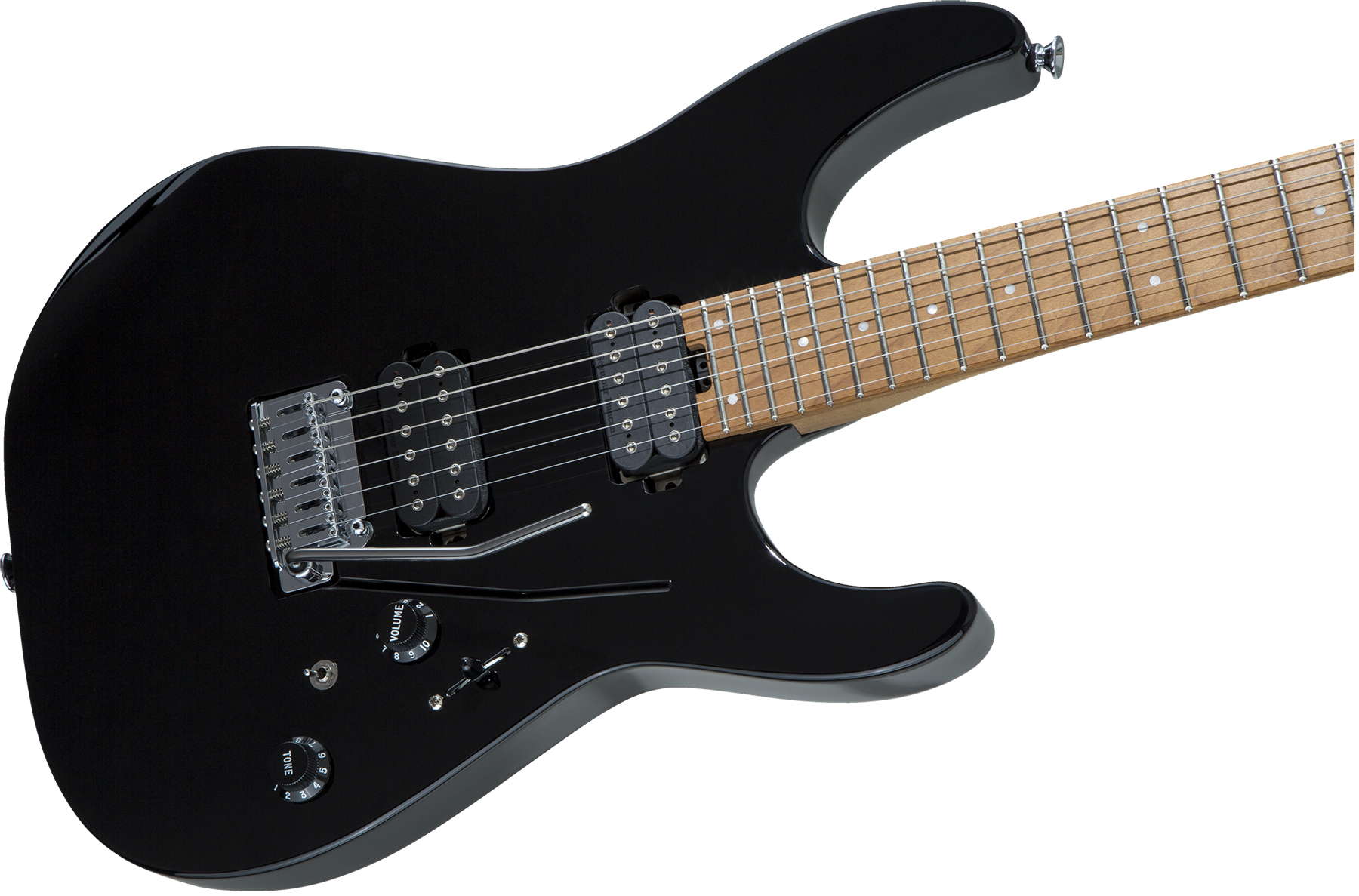 Charvel Pro-mod Dk24 Hh 2pt Cm Seymour Duncan Trem Mn - Black - E-Gitarre in Str-Form - Variation 2