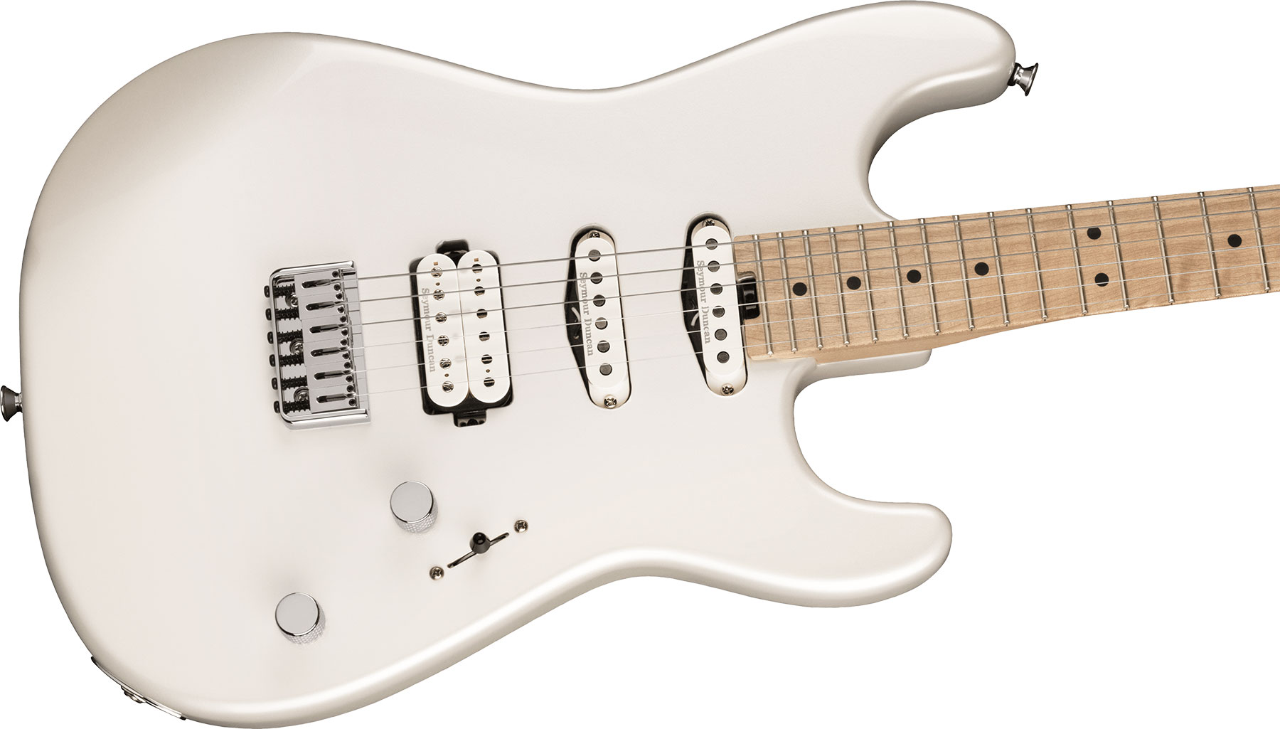Charvel San Dimas Style 1 Hss Ht M Pro-mod Seymour Duncan Mn - Platinum Pearl - E-Gitarre in Str-Form - Variation 2