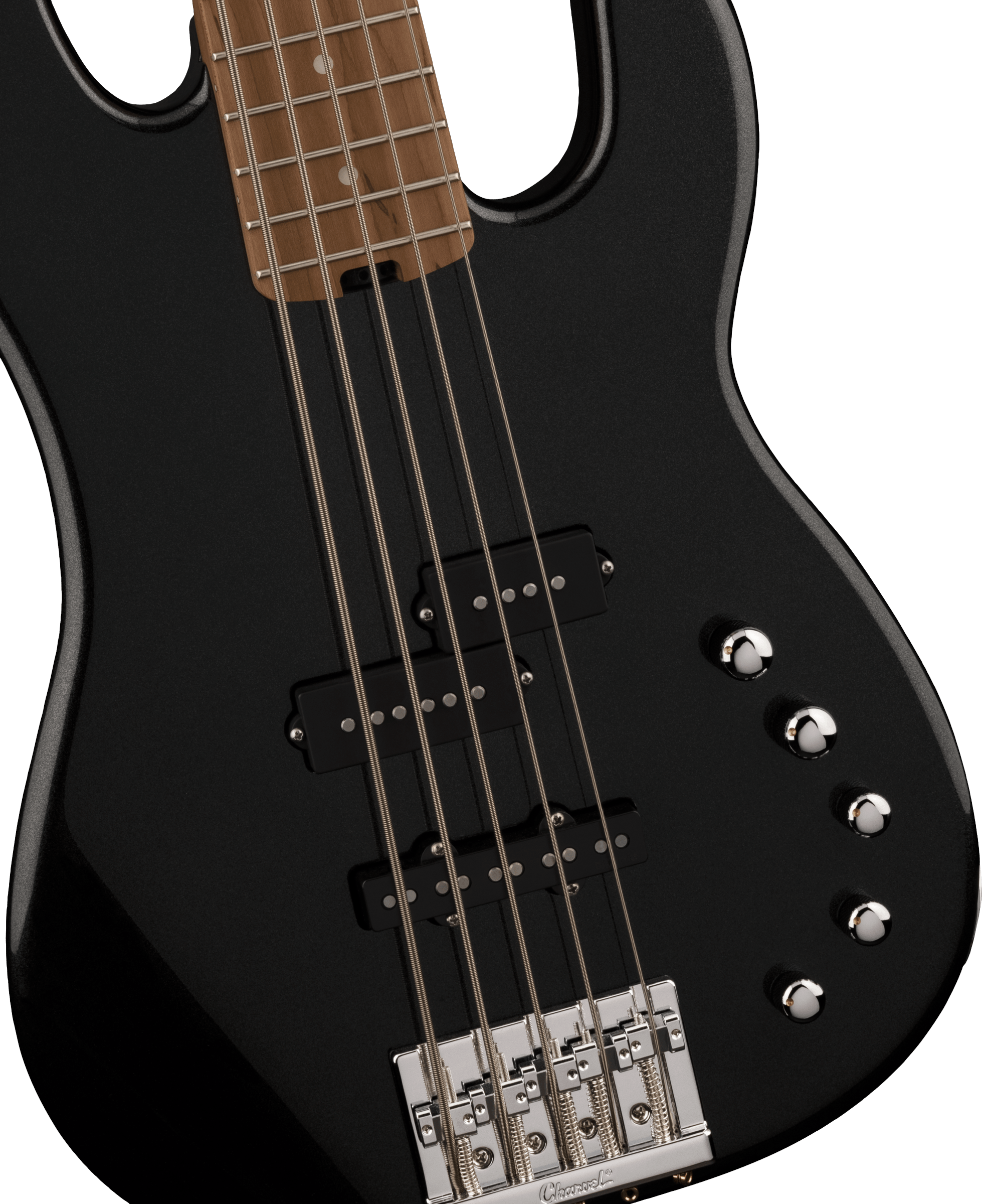 Charvel Pro Mod San Dimas Bass Pj V Mn - Metallic Black - Solidbody E-bass - Variation 3