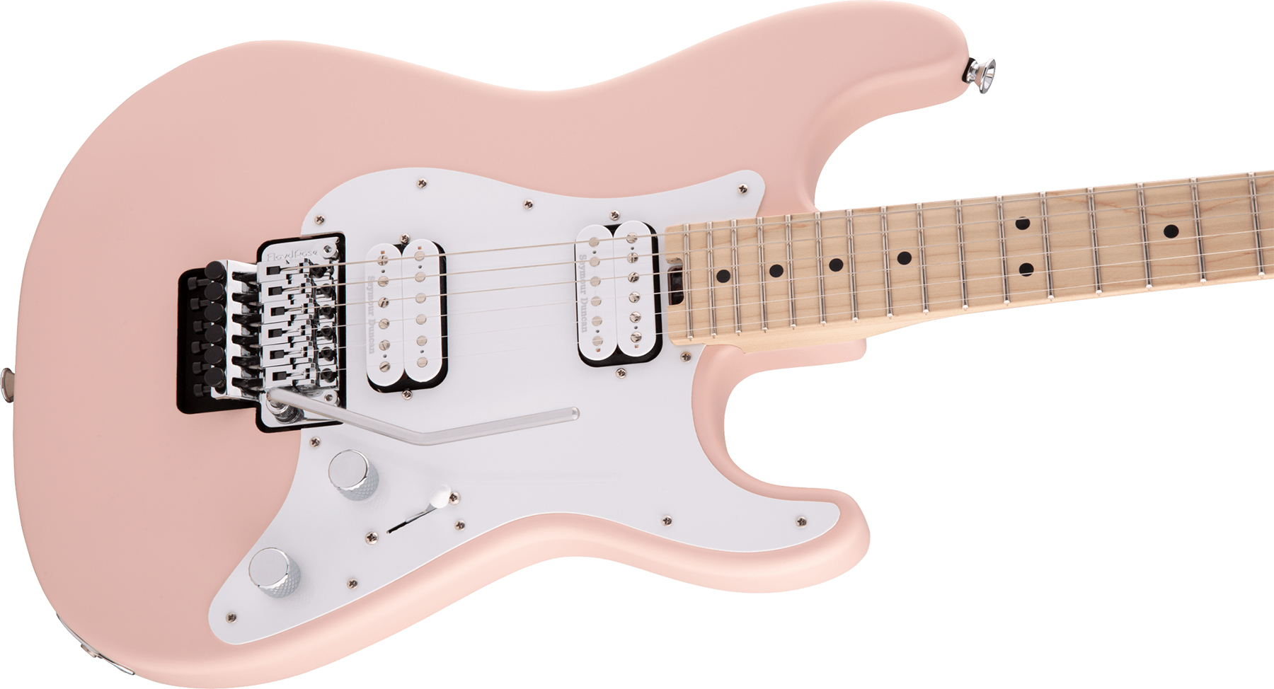 Charvel So-cal Style 1 Hh  Fr M Pro-mod 2h Seymour Duncan Mn - Satin Shell Pink - E-Gitarre in Str-Form - Variation 2