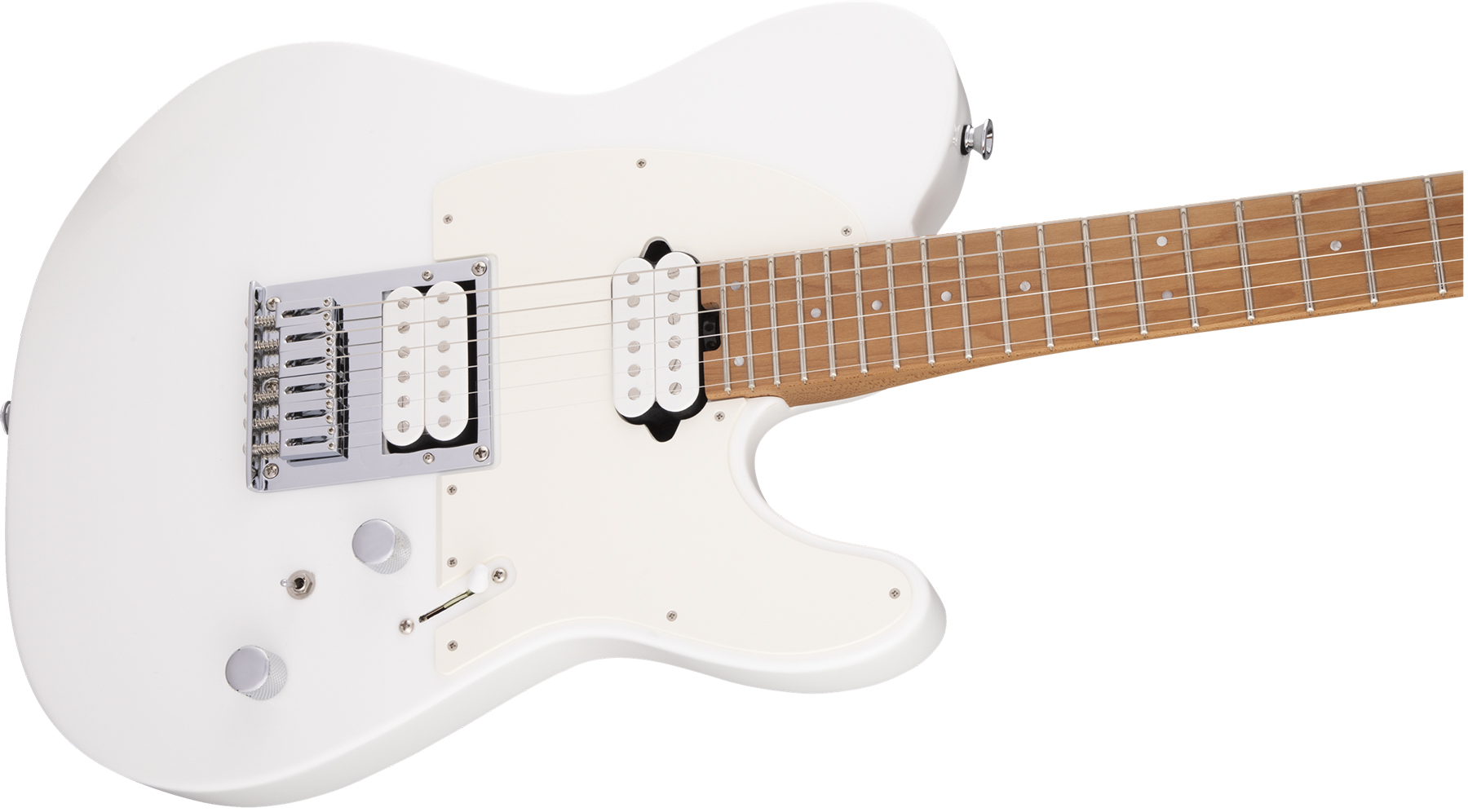 Charvel So-cal Style 2 24 Hh Ht Cm Pro-mod 2h Fishman Fluence Mn - Snow White - E-Gitarre in Teleform - Variation 2