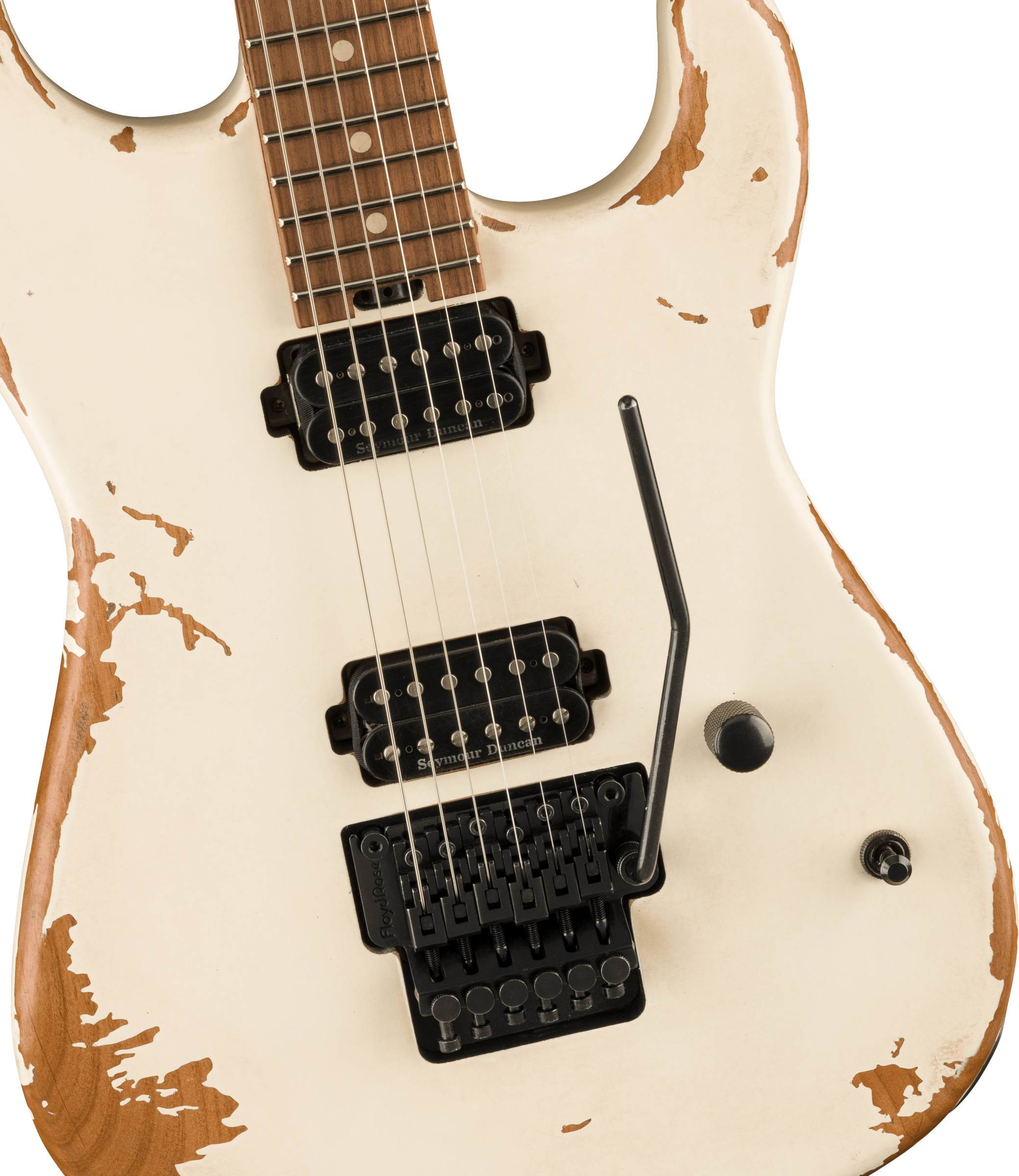 Charvel San Dimas Pro-mod Relic Style 1 Hh Fr E Pf - Weathered White - E-Gitarre in Str-Form - Variation 2