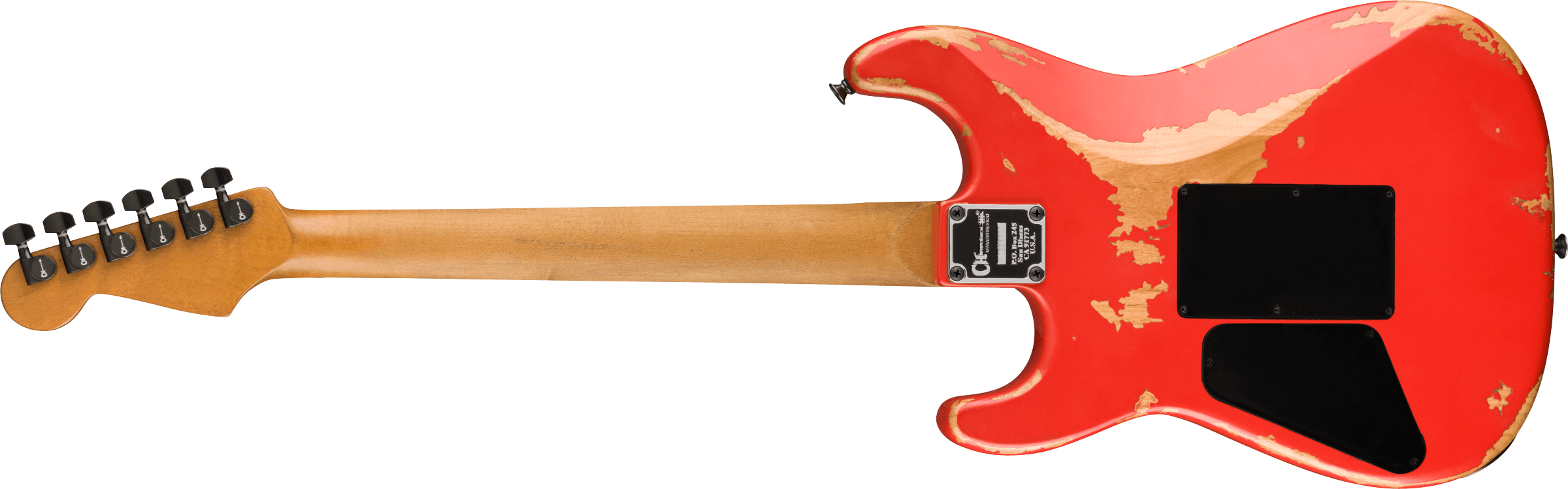 Charvel San Dimas Pro-mod Relic Style 1 Hh Fr E Pf - Weathered Orange - E-Gitarre in Str-Form - Variation 1