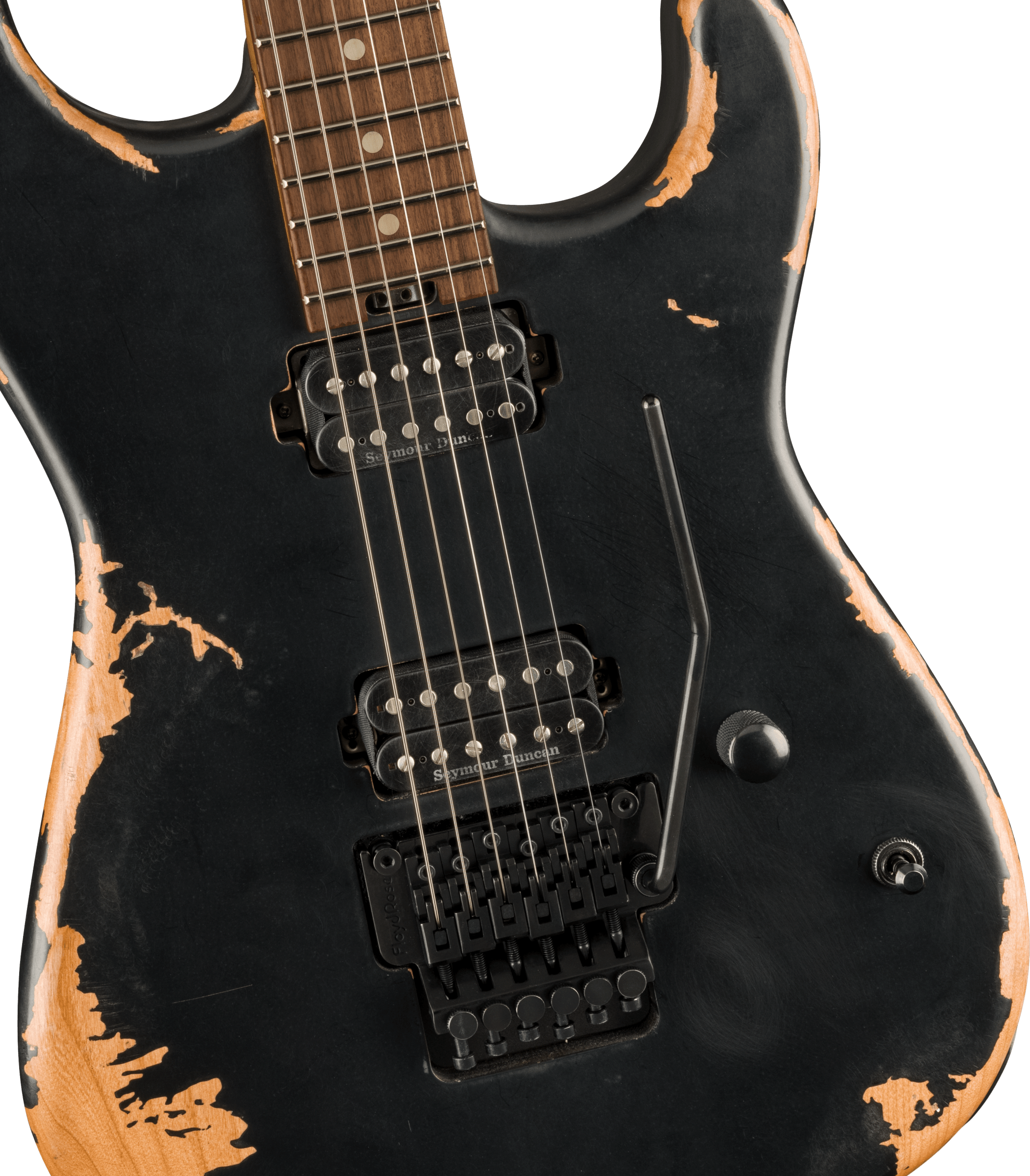 Charvel San Dimas Pro-mod Relic Style 1 Hh Fr E Pf - Weathered Black - E-Gitarre in Str-Form - Variation 2