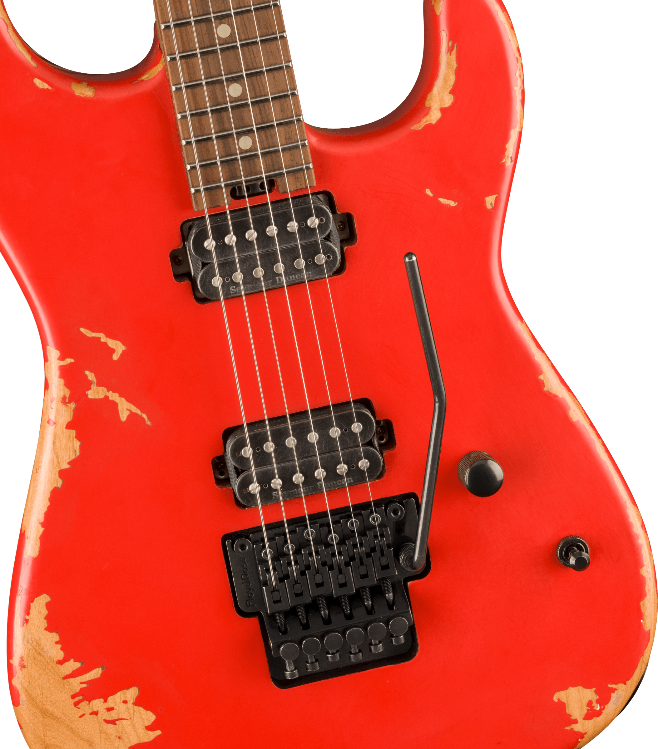 Charvel San Dimas Pro-mod Relic Style 1 Hh Fr E Pf - Weathered Orange - E-Gitarre in Str-Form - Variation 2
