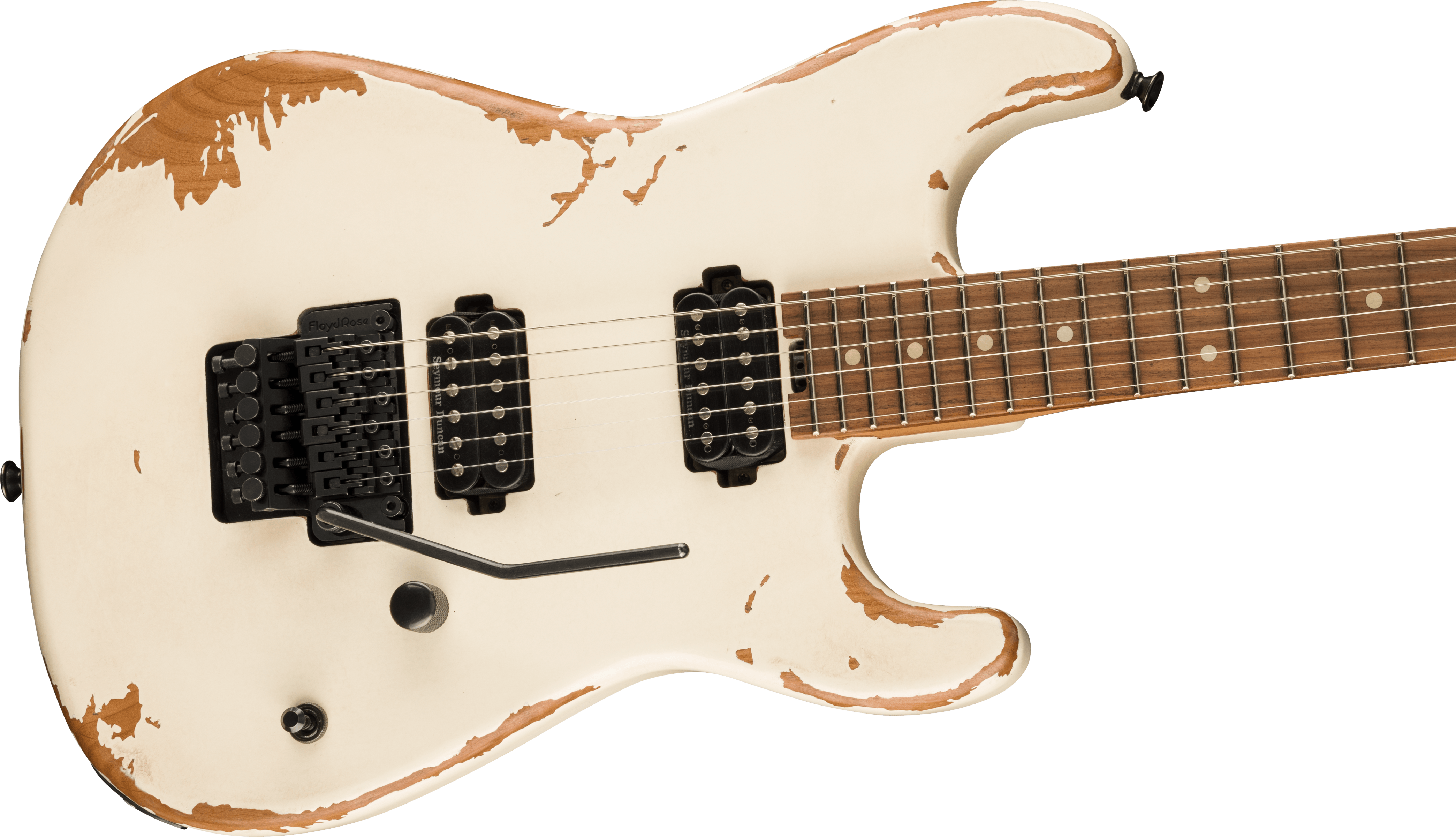 Charvel San Dimas Pro-mod Relic Style 1 Hh Fr E Pf - Weathered White - E-Gitarre in Str-Form - Variation 3
