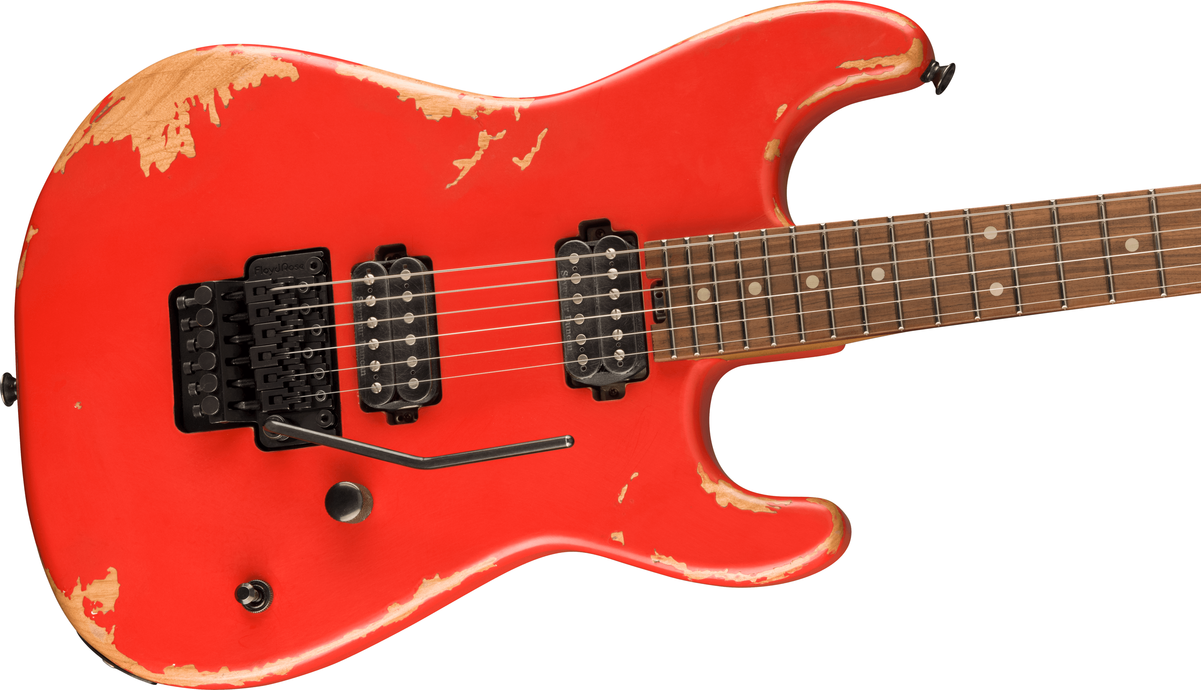Charvel San Dimas Pro-mod Relic Style 1 Hh Fr E Pf - Weathered Orange - E-Gitarre in Str-Form - Variation 3