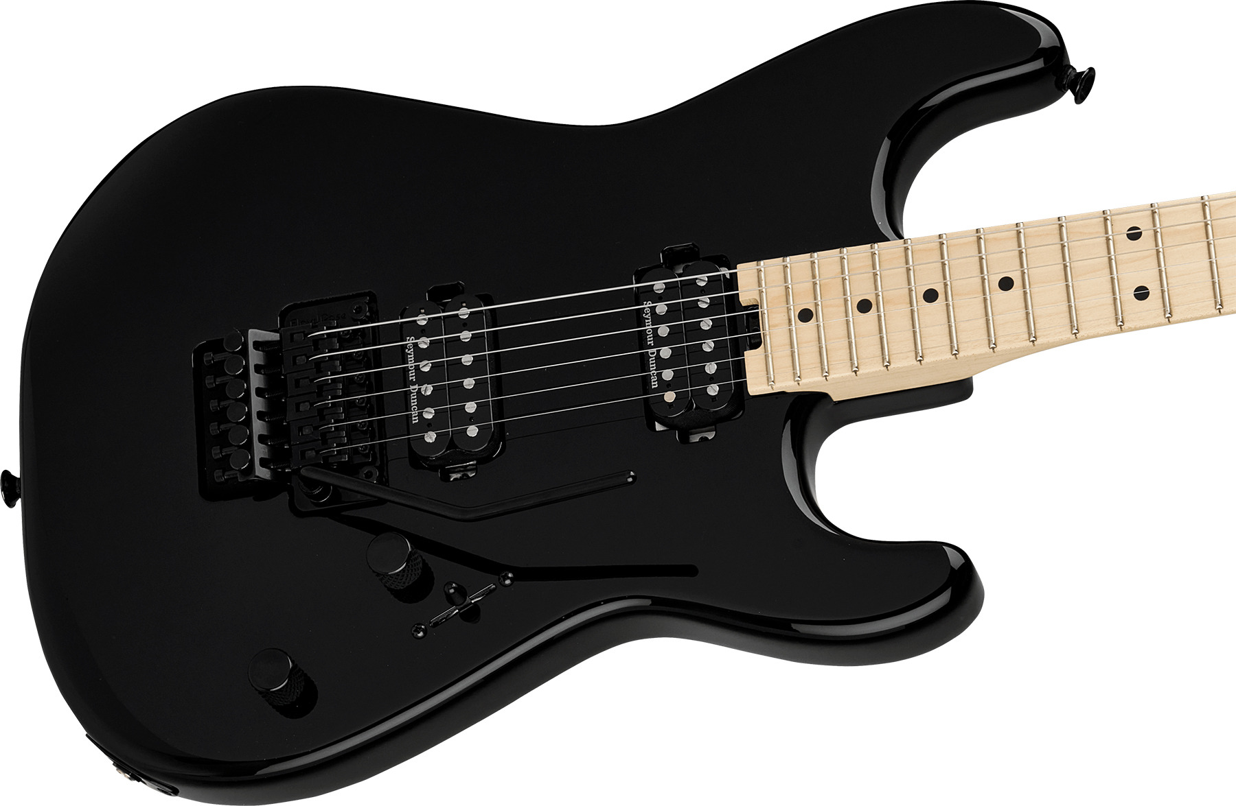 Charvel San Dimas Pro-mod Style 1 Hh Fr Mpl 2h Seymour Duncan Mn - Gloss Black - E-Gitarre in Str-Form - Variation 2