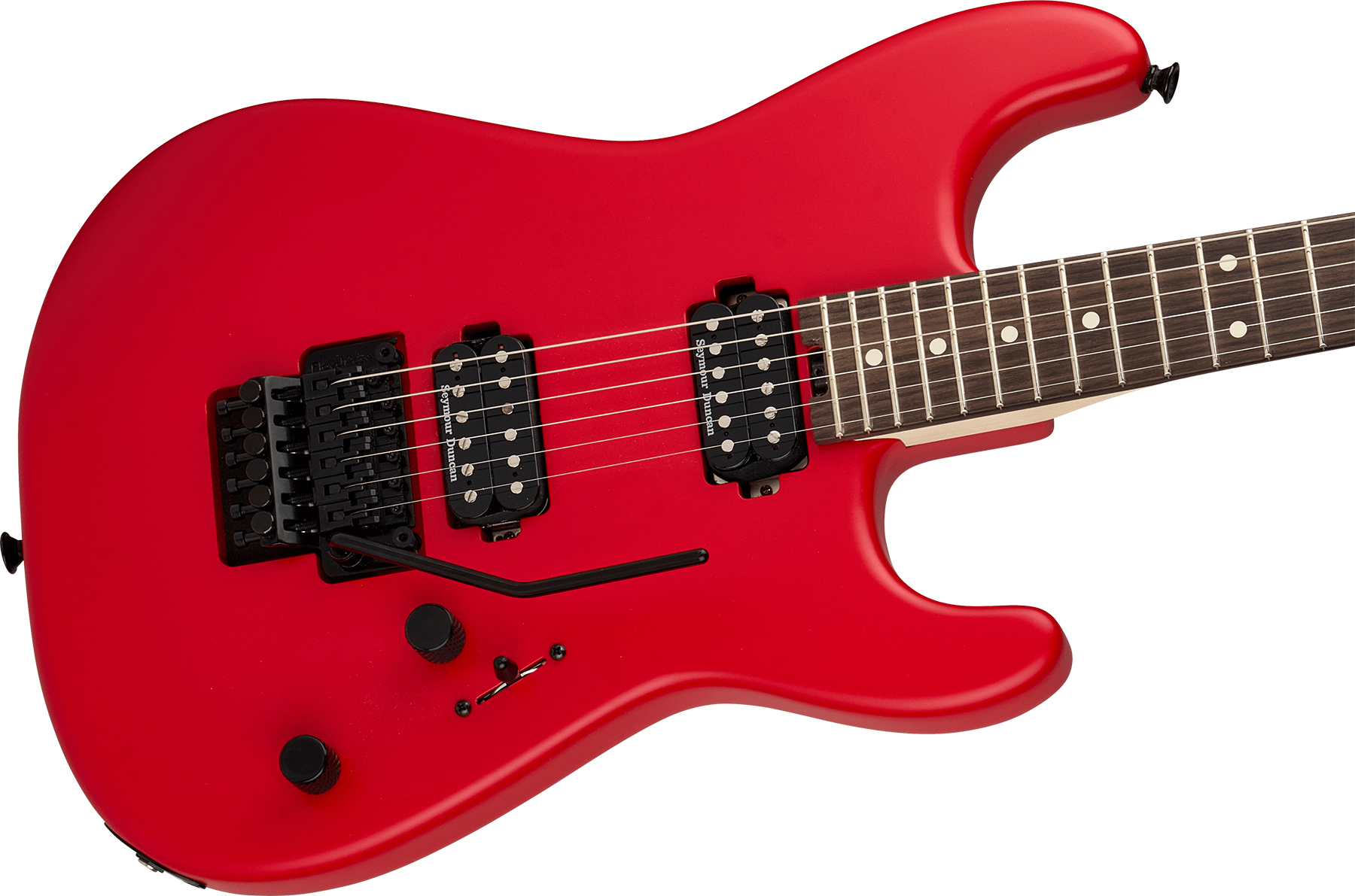 Charvel San Dimas Pro-mod Style 1 Hh Fr Rw 2h Seymour Duncan - Satin Ferrari Red - E-Gitarre in Str-Form - Variation 2