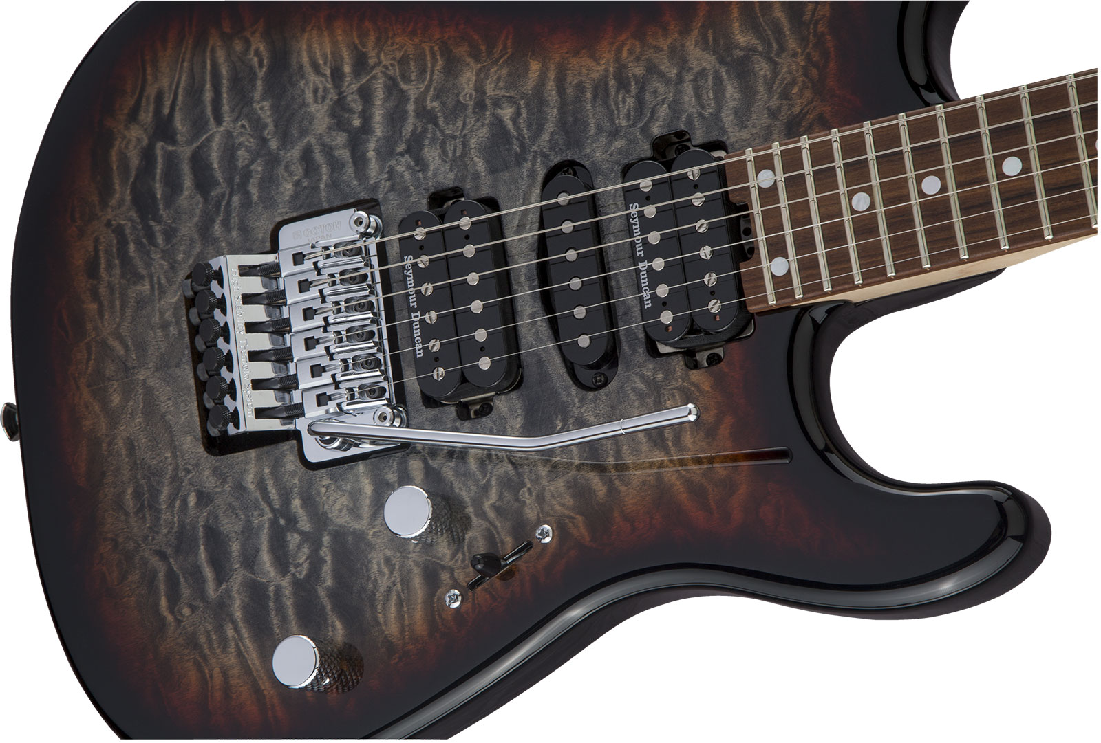 Charvel San Dimas Style 1 Hsh Qm Mj Jap Hsh Seymour Duncan Fr Pf - Midnight Glow - E-Gitarre in Str-Form - Variation 2