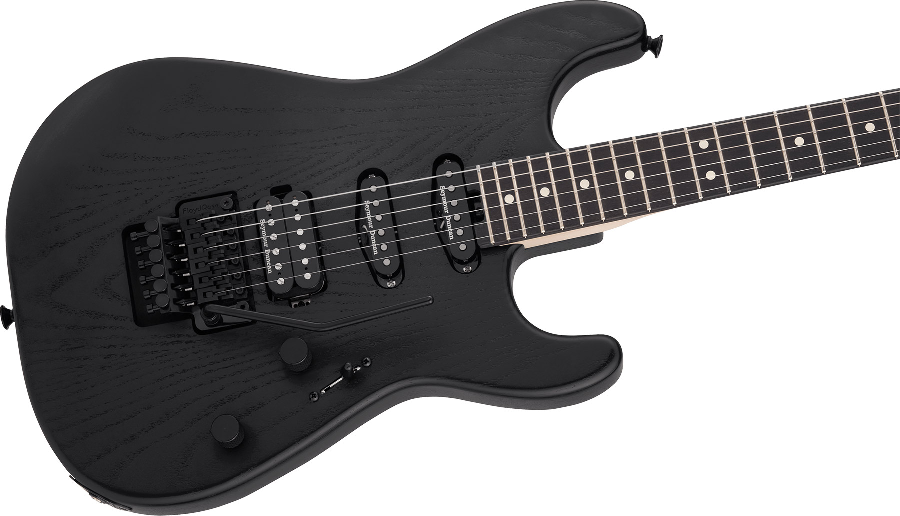 Charvel San Dimas Style 1 Hss Fr E Sassafras  Pro-mod Seymour Duncan Eb - Satin Black - E-Gitarre in Str-Form - Variation 2