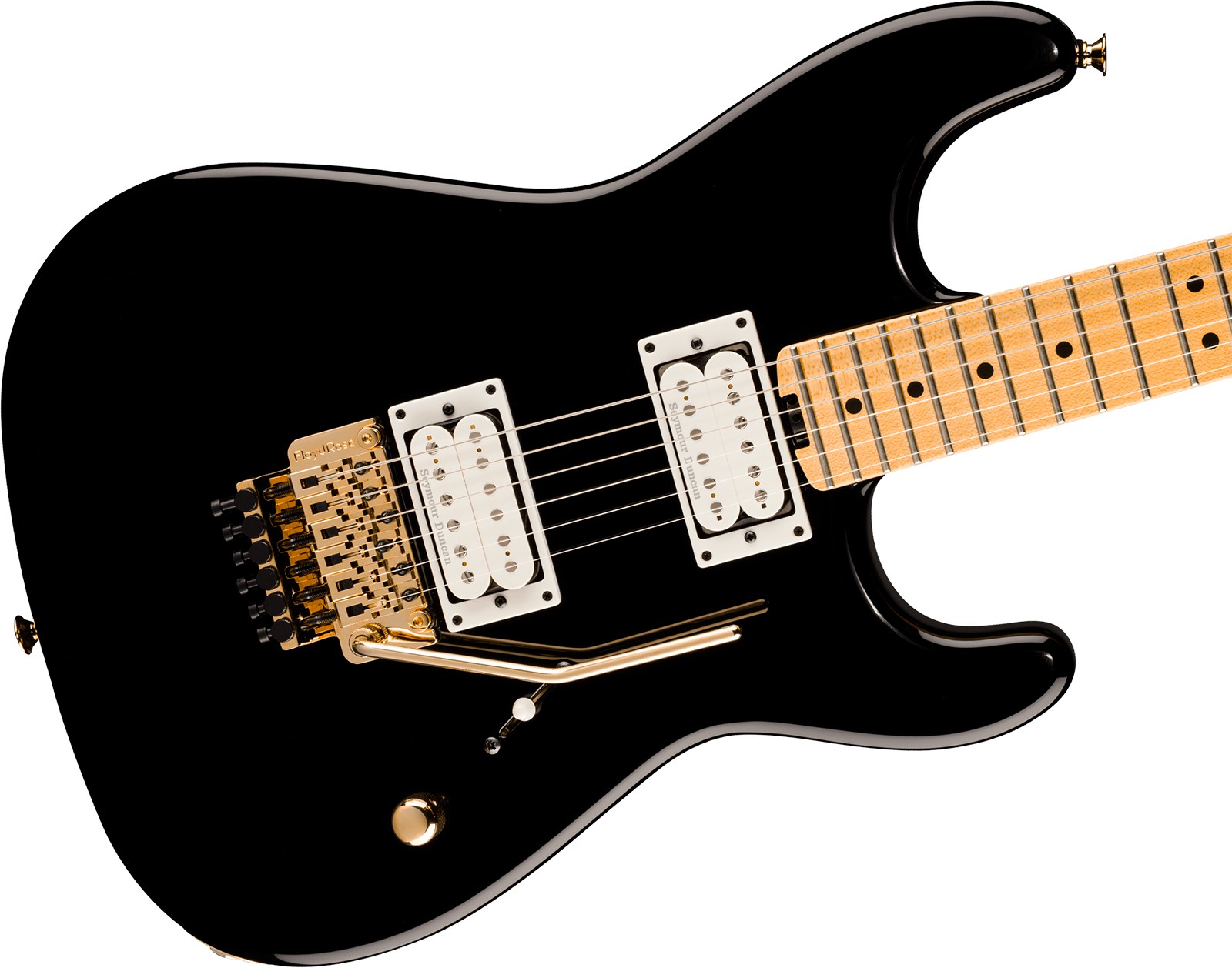 Charvel San Dimas Style 1 Sd1 Hh Fr American Neo Classic 2h Seymour Duncan Fr Mn - Gloss Black - E-Gitarre in Str-Form - Variation 2