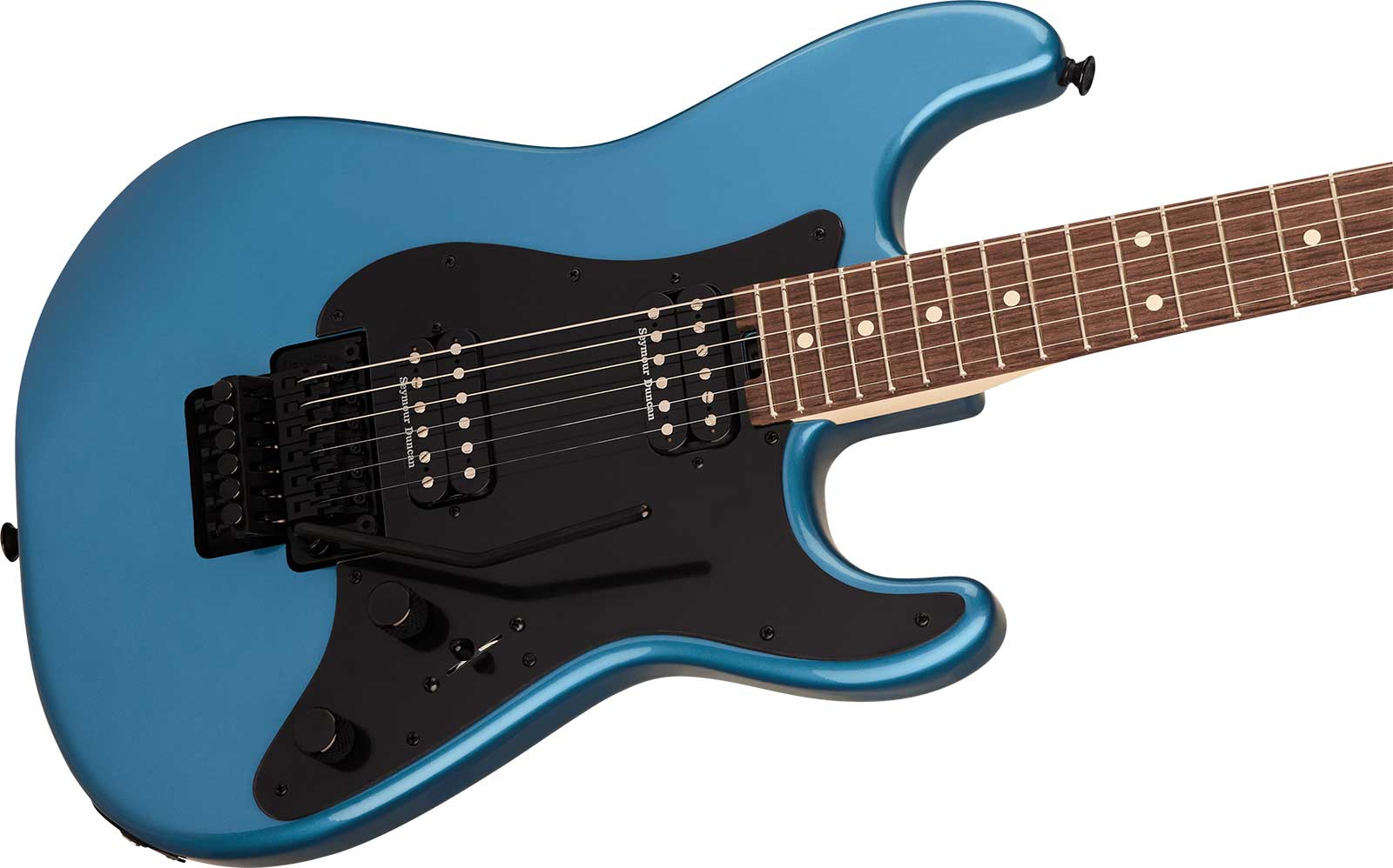 Charvel So-cal Sc1 Style 1 Hh Fr Pro-mod 2h Seymour Duncan Rw - Pelham Blue - E-Gitarre in Str-Form - Variation 2