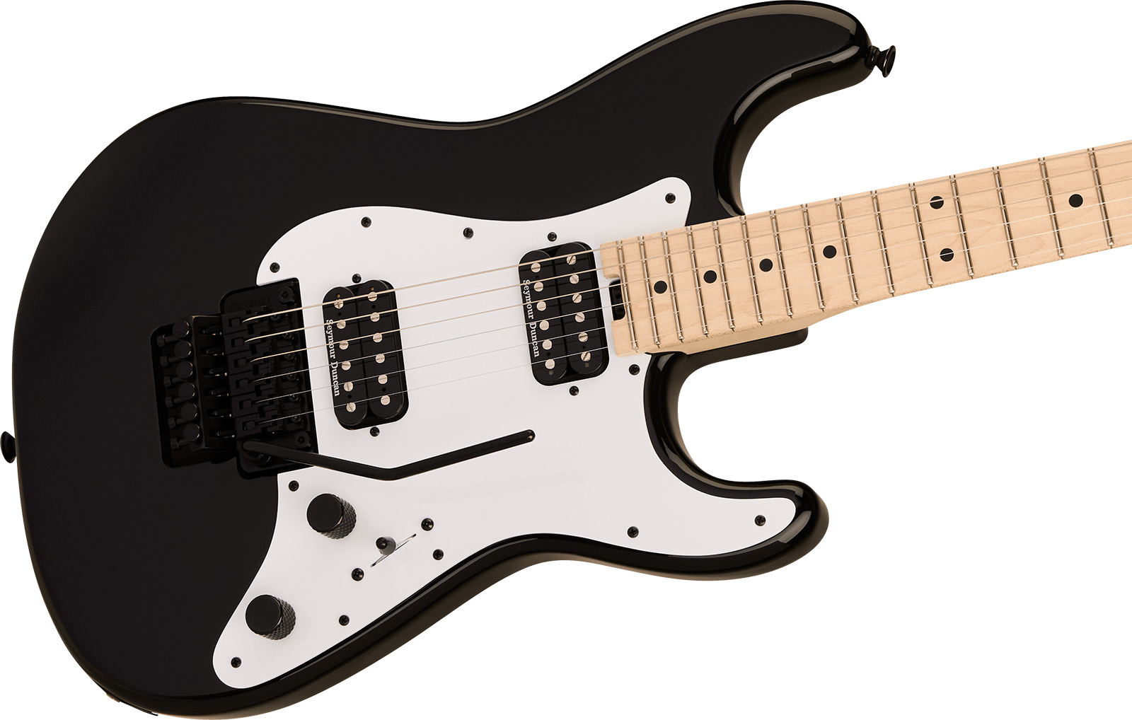 Charvel So-cal Style 1 Hh Fr M Pro-mod 2h Seymour Duncan Mn - Gloss Black - E-Gitarre in Str-Form - Variation 2