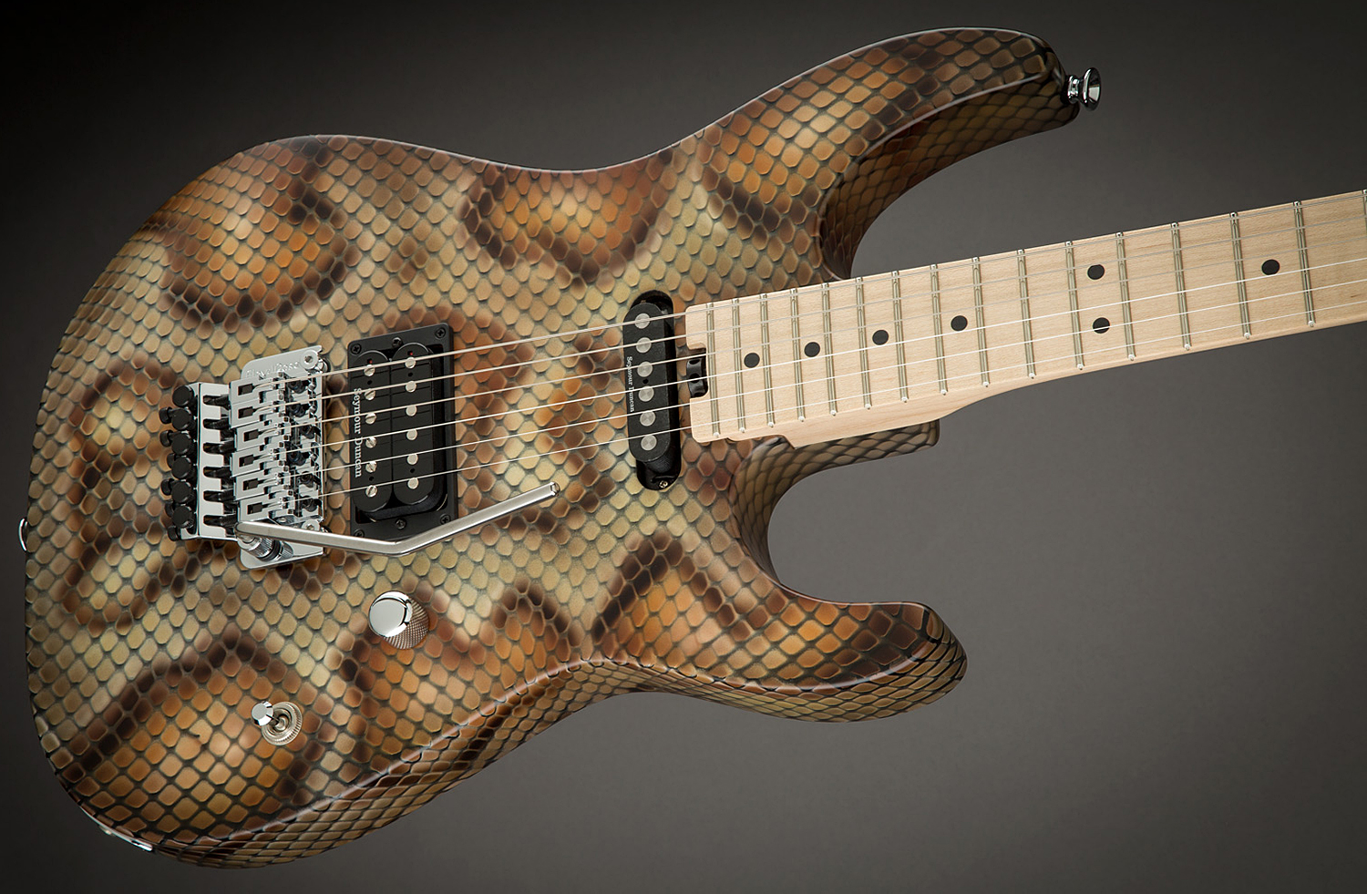 Charvel Warren Demartini Pro-mod Snake Signature Hs Fr Mn - Snakeskin - E-Gitarre in Str-Form - Variation 2