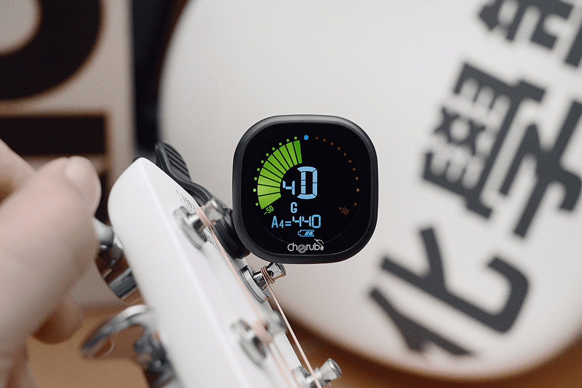 Cherub Wst-675-blk A Pince Ecran Lcd Auto Power-off - Stimmgerät für Gitarre - Variation 7