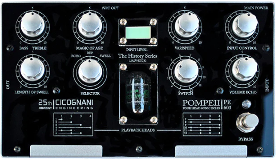 Cicognani Engineering Pompeii Pe603 Four Head Sonic Echo History - Reverb/Delay/Echo Effektpedal - Main picture