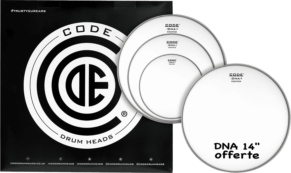 Code Drumheads Tom Pack Dna SablÉe Fusion 10/12/14 + Cc 14 - Fell Set - Main picture