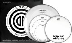 Fell set Code drumheads Full Pack GENERATOR Sablée 10/12/14/20 + 14
