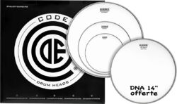 Fell set Code drumheads Tom Pack GENERATOR Sablée Rock 10/12/16/+CC 14 DNA Sablée