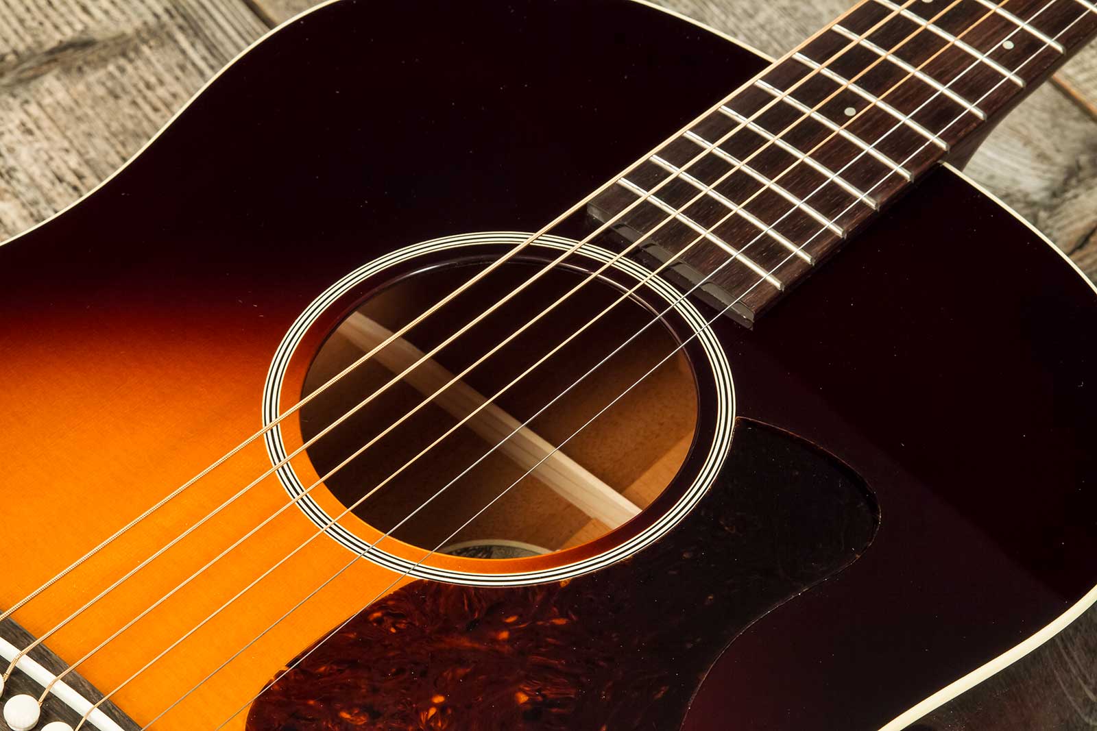 Collings Cj-45 T Traditional Dreadnought Epicea Acajou Rw #34450 - Sunburst - Folk-Gitarre - Variation 3