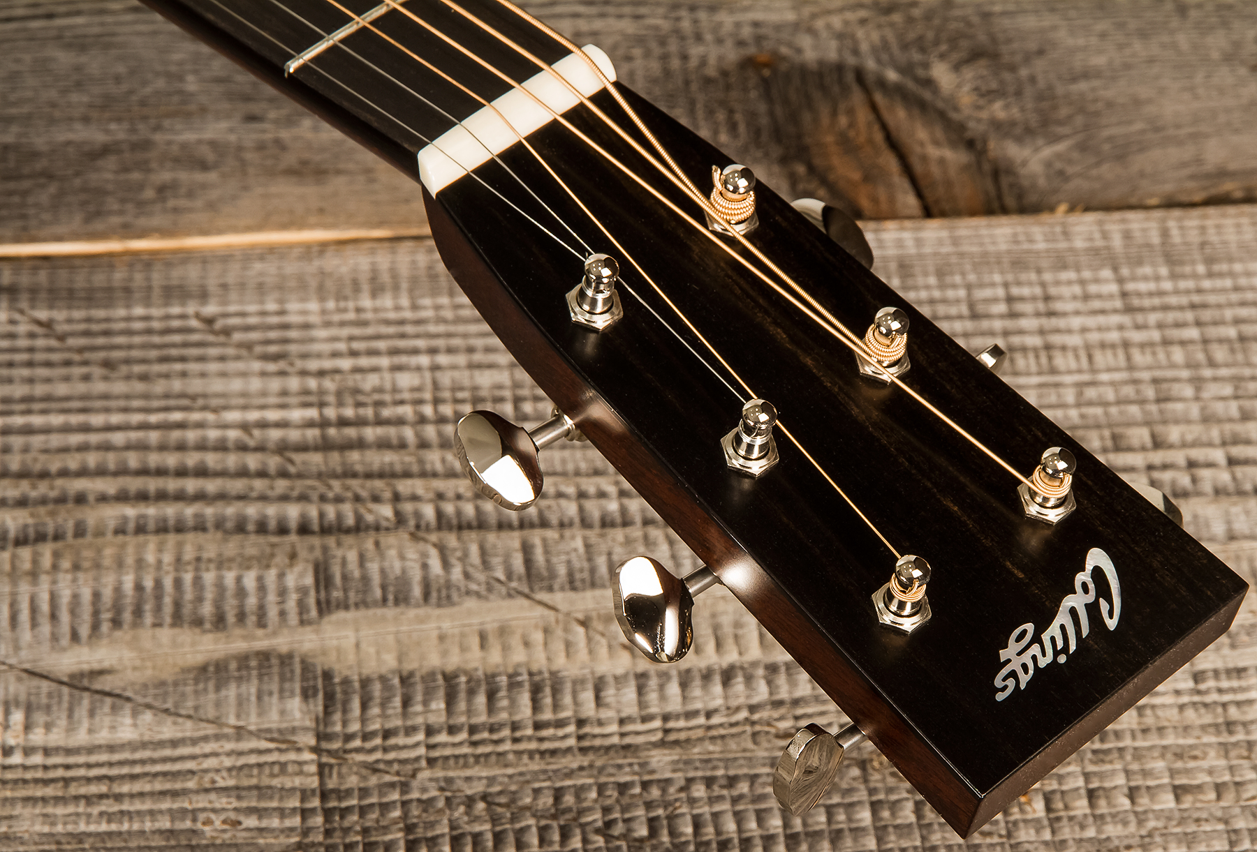 Collings D2h Custom Dreadnought Epicea Wenge Eb Satin Neck Dalmatian Pickguard #32391 - Natural Aged Toner - Westerngitarre & electro - Variation 4