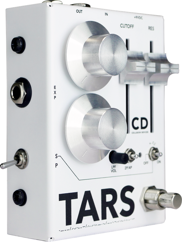 Collision Devices Tars Synth Fuzz Silver On White - Overdrive/Distortion/Fuzz Effektpedal - Main picture