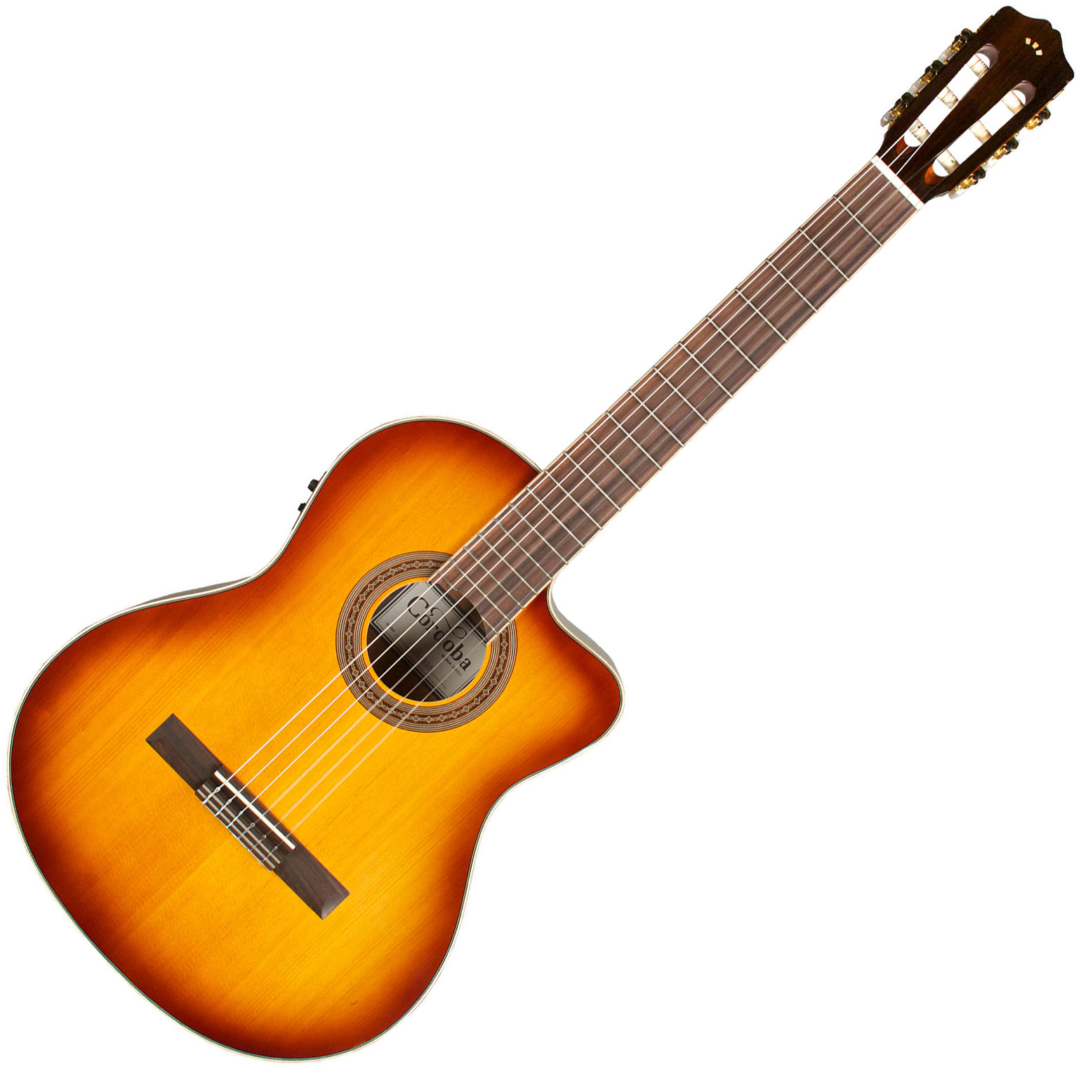 Cordoba C5-ce Iberia Cw Cedre Acajou Rw +housse - Sunburst - Konzertgitarren 4/4 - Variation 1