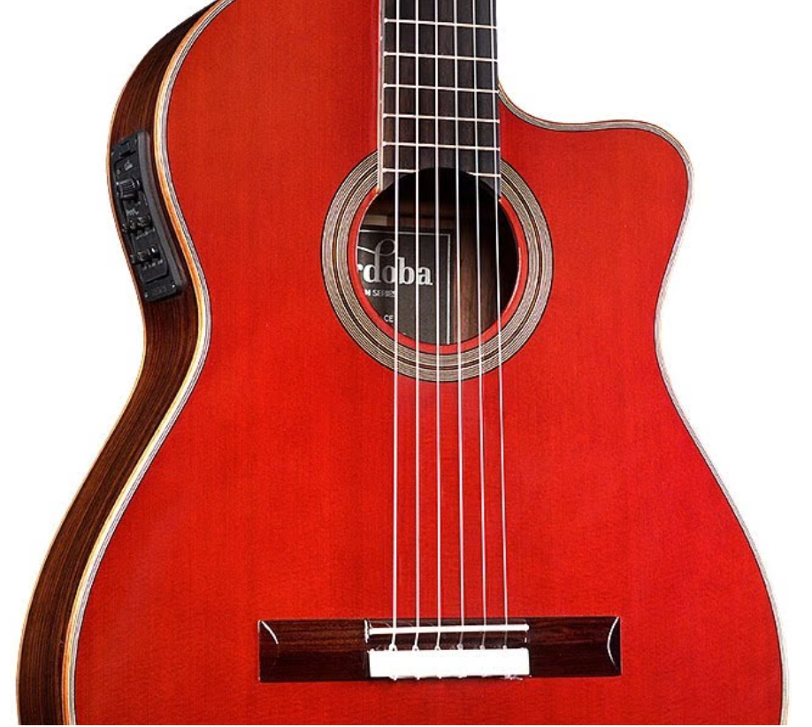 Cordoba GK Studio Negra - wine red Konzertgitarren 4/4