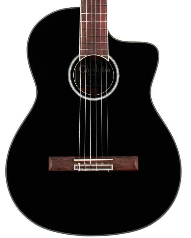 Konzertgitarren 4/4 Cordoba Fusion 5 - Jet black