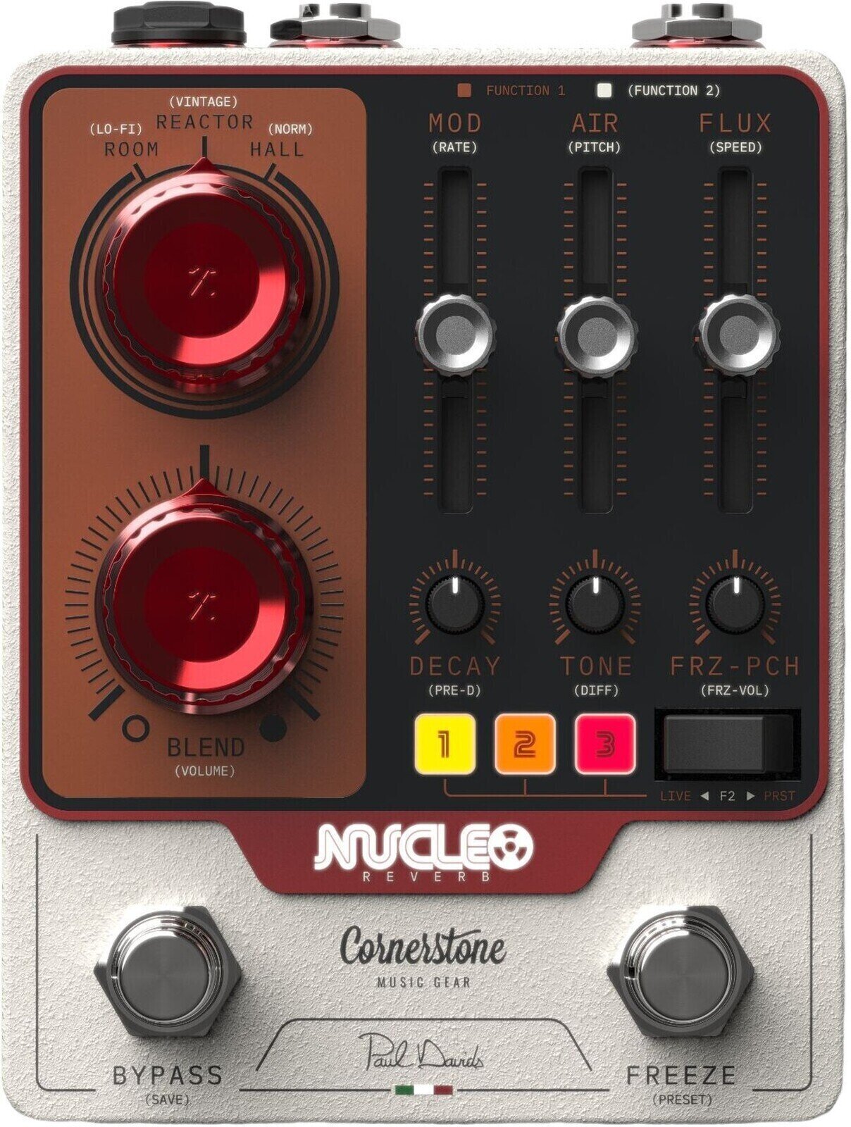 Cornerstone Music Gear Nucleo Stereo Reverb - Reverb/Delay/Echo Effektpedal - Main picture